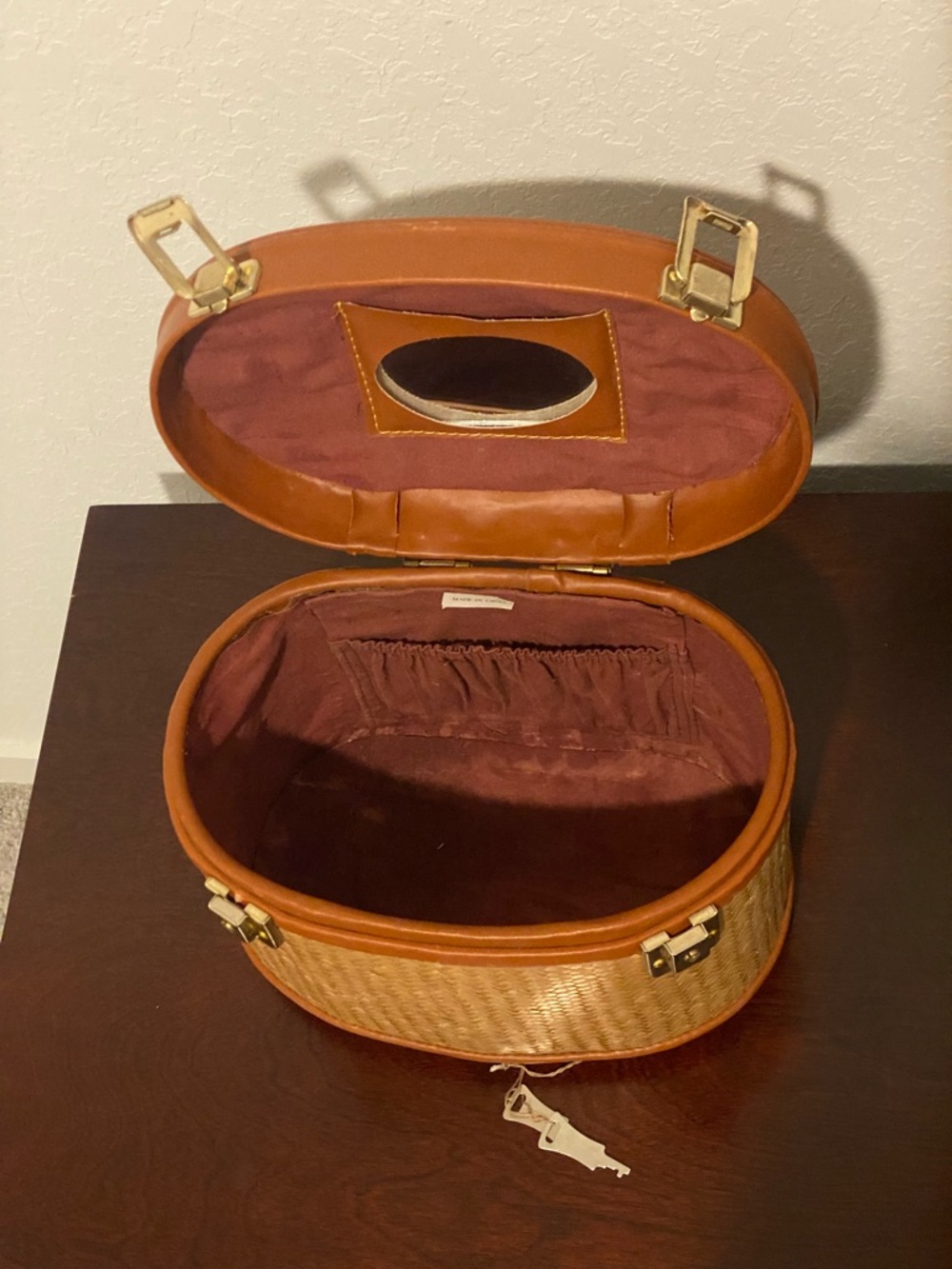 Straw and Leather Basket (1940s–60s) - Picture 7 of 11